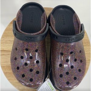 Crocs Platform Women Translucent Glitter Bae
Pride Sandals NWT Limited Edition